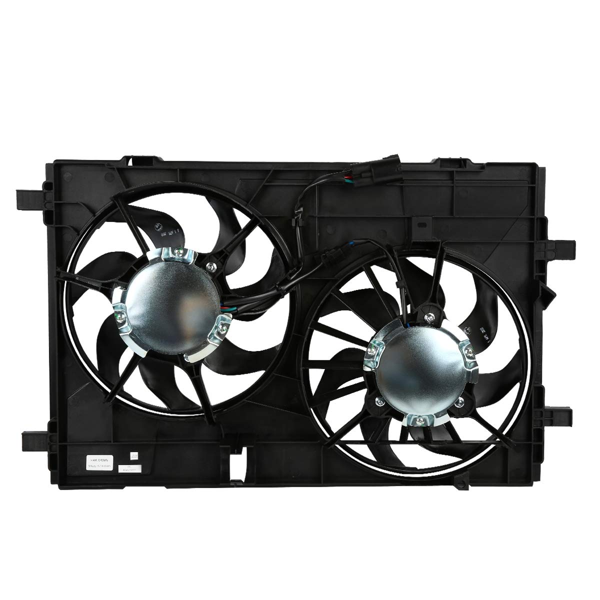 DNA MOTORING OEM-RF-0102 Black Factory Style Radiator Cooling Fan Assembly - High Efficiency Direct Replacement for 07-09 Lincoln MKZ | Improved Engine Cooling Performance for Daily Driving & Hot Weather Conditions