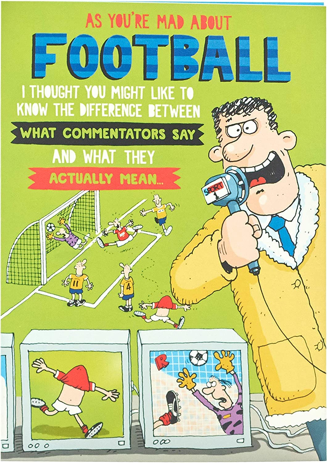 Funny Football Birthday Card for Men - Hilarious Joke Birthday Card for Him - Perfect Gift for Male Friends & Football Lovers | Great for Sports-Themed Parties & Special Occasions