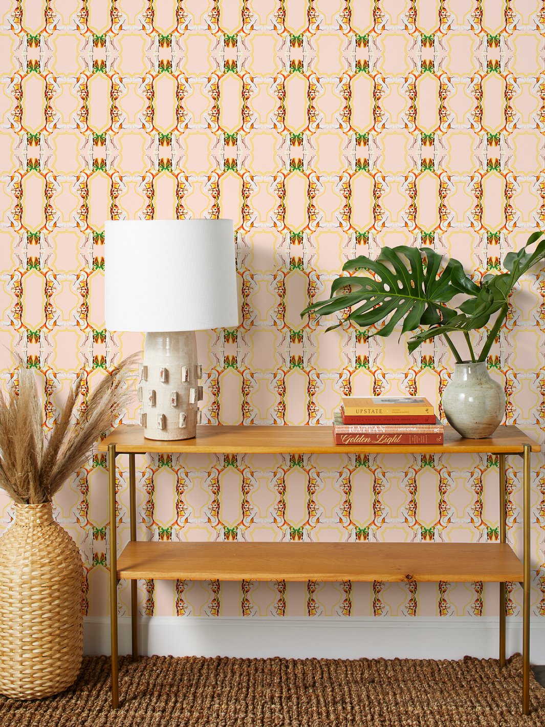 Fisher Price™ 'Horse Arc' Peach Wallpaper - Nursery Decor for Baby Rooms & Kids Bedrooms