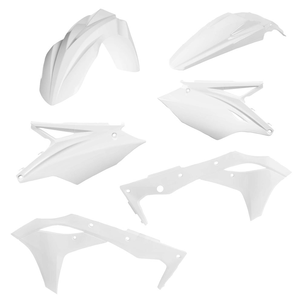 Acerbis Replica Plastic Kit White for Kawasaki KX250F 2018 - Dirt Bike Replacement Parts for Off-Road Racing & Trail Riding