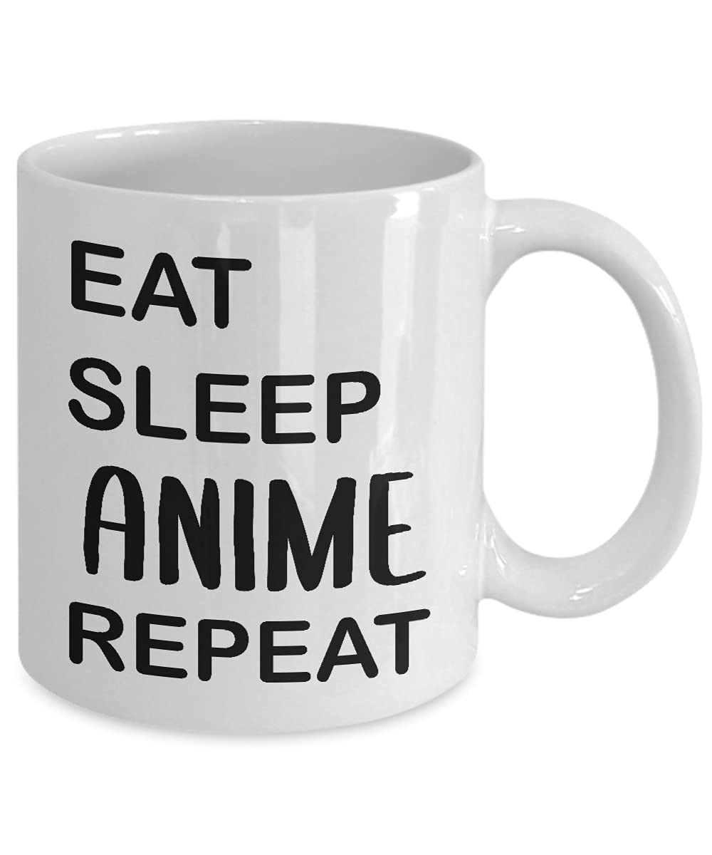 11oz Anime Themed Coffee Mug & Tea Cup - Kawaii Japanese Manga Cartoon Gift for Anime Fans & Otaku Lovers - Funny Cute Novelty Merch - Perfect for Home, Office Use & Anime Themed Parties