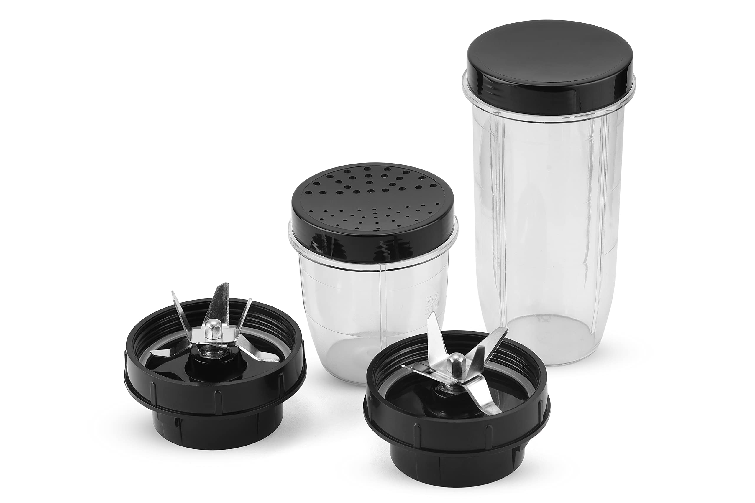 Refurbished Concord Nutri Blender 500W Smoothie Maker with 2 Stainless Steel Blades & Unbreakable Jars - High Speed 20000 RPM Mixer Grinder for Juices, Shakes & Food Prep - Perfect for Home Kitchen & Healthy Lifestyle