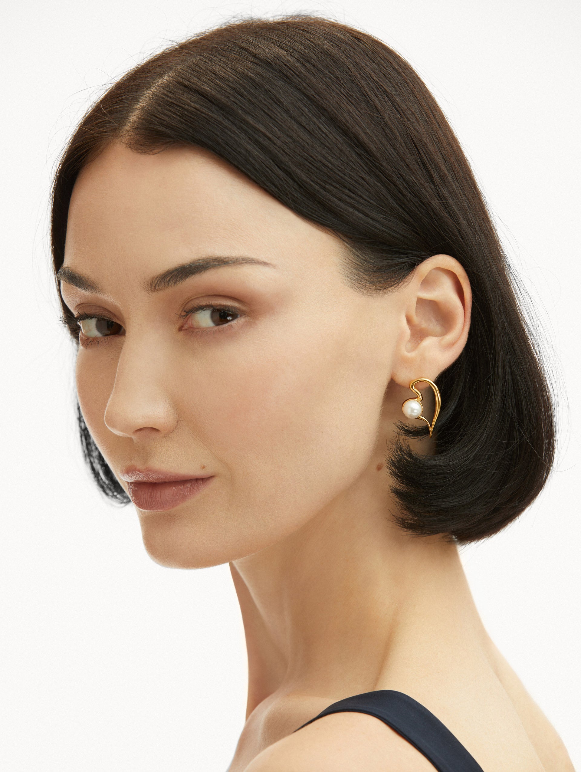 Small Pearl Heart Earrings for Women - Dainty 14K Gold Plated Stud Earrings | Perfect for Valentine's Day, Anniversary Gifts & Everyday Elegance