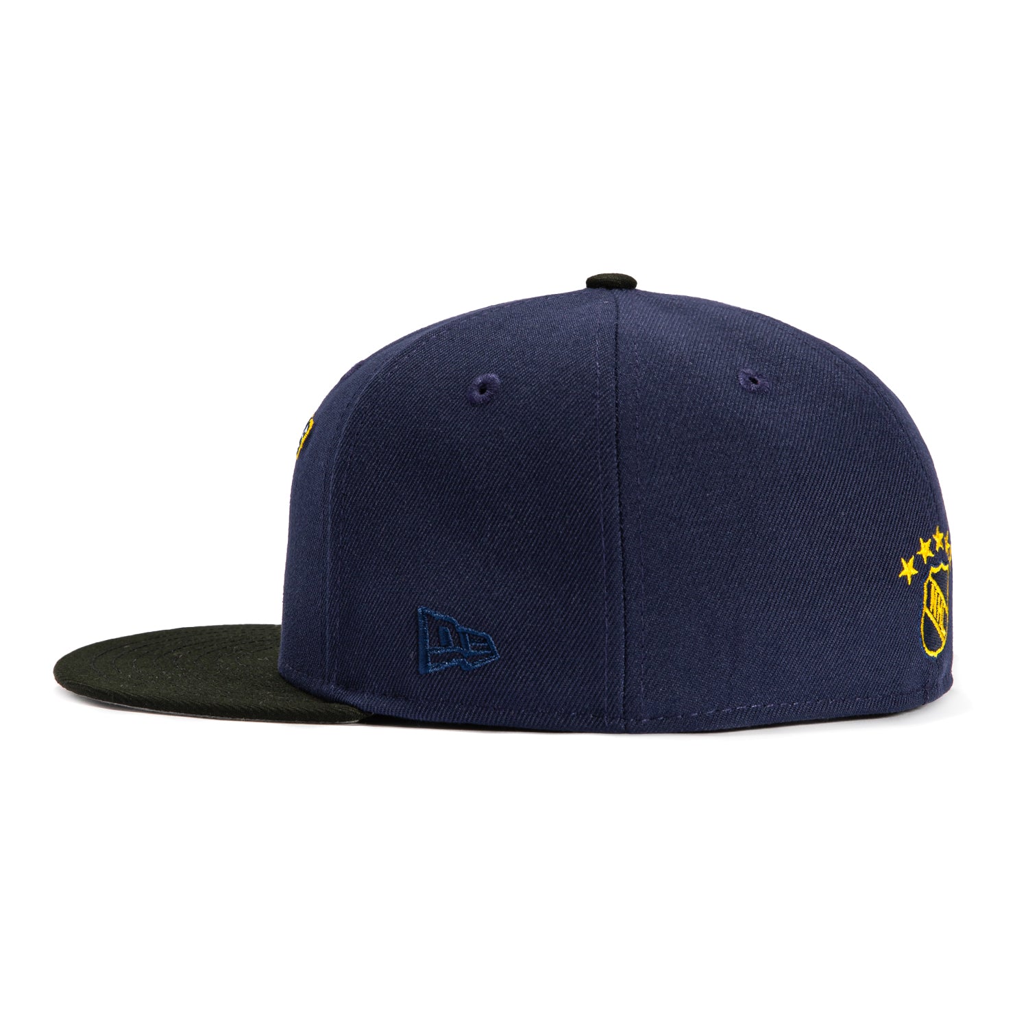 New Era 59Fifty Nashville Predators 10th Anniversary Patch Logo Hat - Light Navy & Black - Official NHL Hockey Cap for Fans & Collectors - Perfect for Games, Tailgating & Sports Events