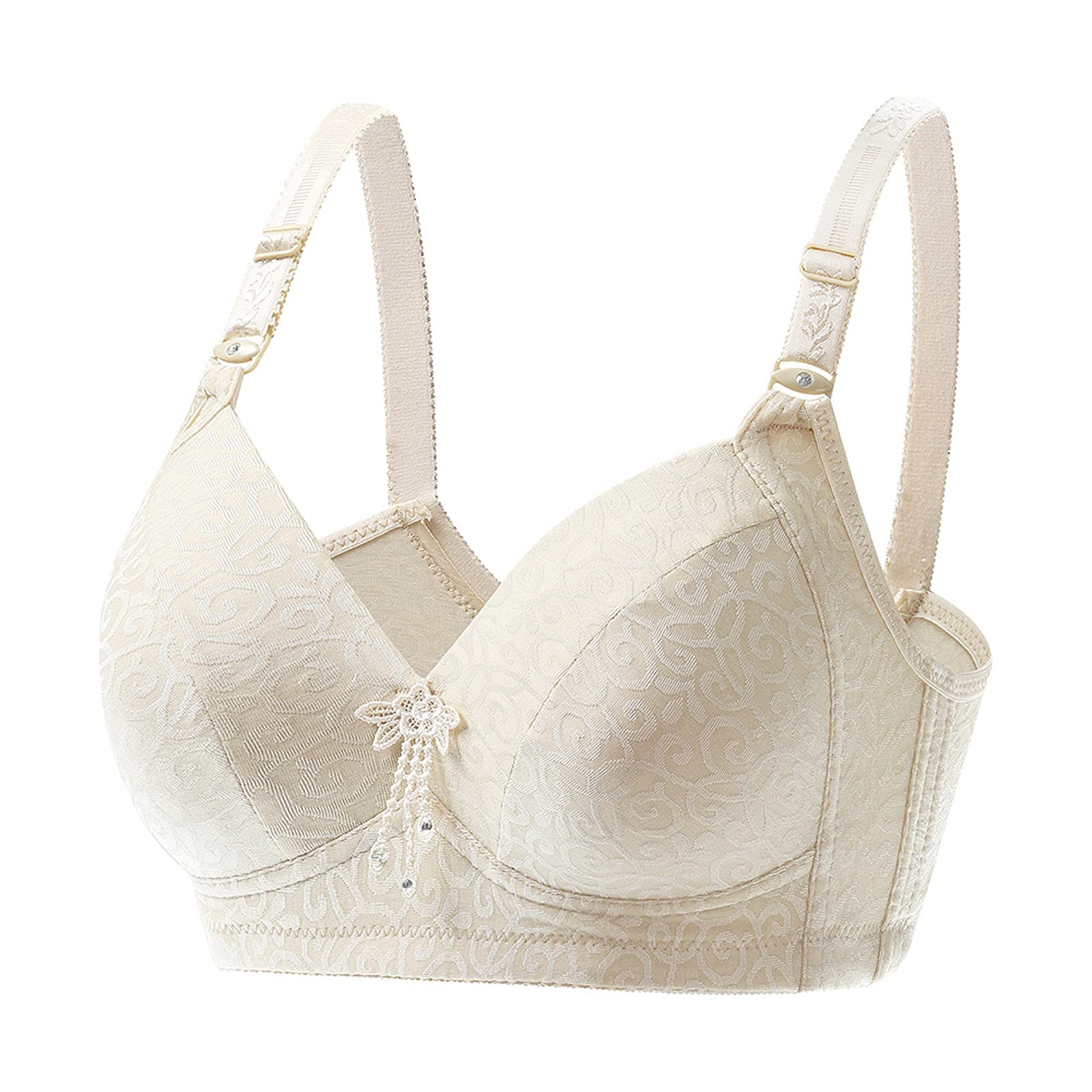 Plus Size Push Up Bras for Women - Wireless Comfort Bras, No Underwire Support for Workout & Everyday Wear - Perfect for Yoga, Gym & Daily Comfort