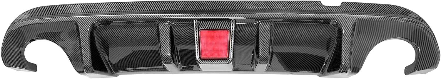 2014-2017 Infiniti Q50 Rear Bumper Lip Diffuser with LED Brake Light - ABS Plastic Spoiler for Enhanced Aerodynamics & Style - Perfect for Car Enthusiasts & Street Racing