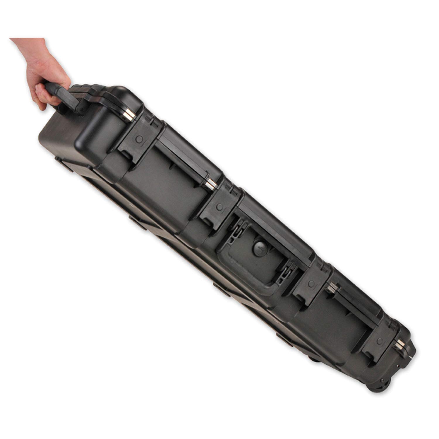 SKB iSeries 3I-3614-CBD Waterproof Rolling Shotgun Case - Heavy Duty Hard Shell with Wheels & Trigger Latches for Firearm Transport - Ideal for Hunting, Shooting Range & Air Travel Protection (Black)