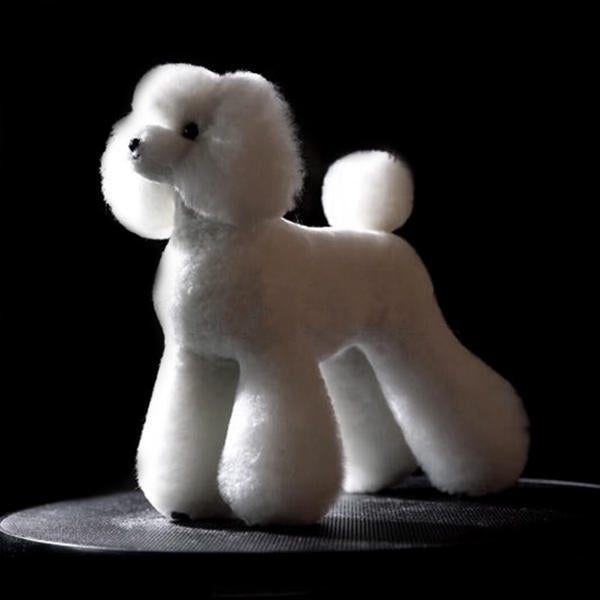 OPAWZ High Density Toy Poodle Full Body Dog Wig - White (DW05 1) | Perfect for Pet Costumes, Photo Shoots & Grooming Shows
