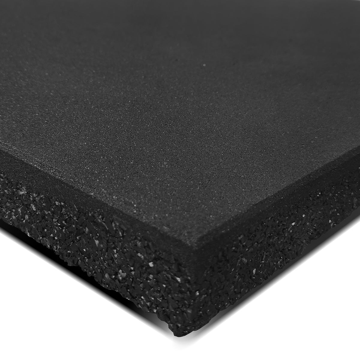 Premium 50mm Dual-Density Rubber Gym Floor Tiles - Commercial Grade (1m x 1m, Pack of 4) - Ideal for Home Gyms, Fitness Studios & Weight Rooms