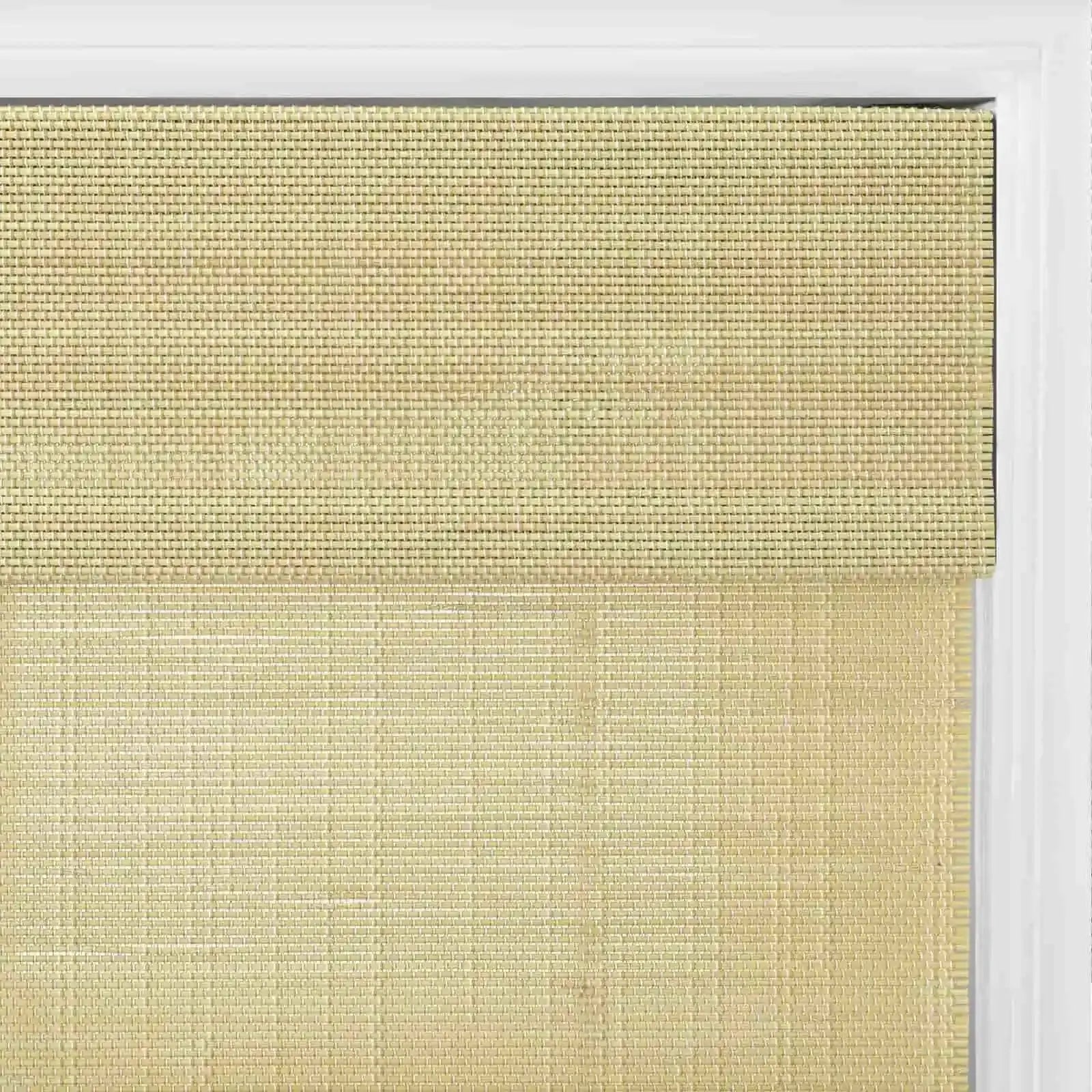 Rae Natural Bamboo Woven Shades Series S - Eco-Friendly Window Blinds for Home & Office - Perfect for Living Room, Bedroom, and Patio Privacy
