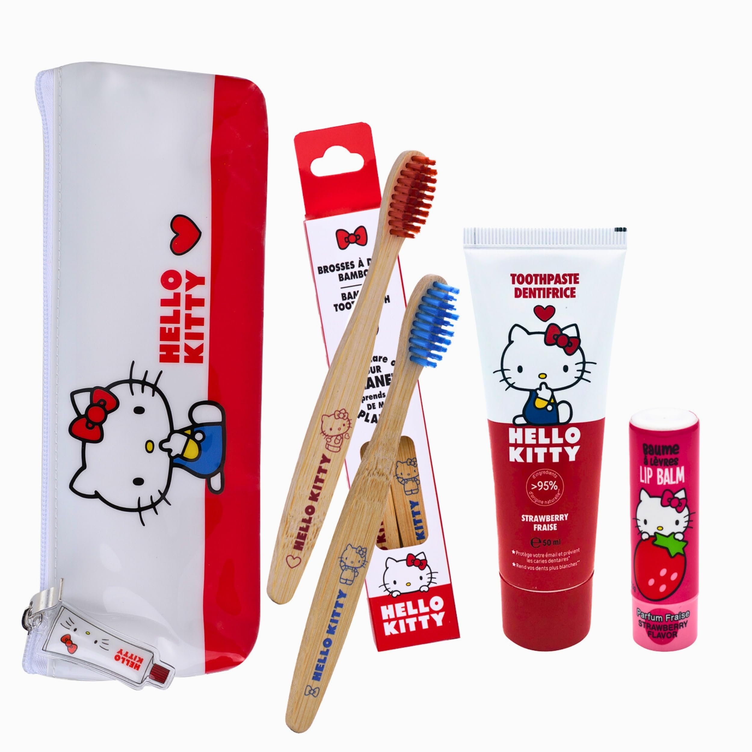 Mevsim Store Toothbrush Storage Bag – Waterproof Travel Case for Toothbrushes (22 x 2 x 7 cm) – Portable Organizer for Home, Bathroom & Travel – Hello Kitty Design Set