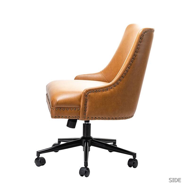 Juniper Vegan Leather Office Chair - Ergonomic Executive Desk Chair for Home & Office - Eco-Friendly PU Leather, Adjustable Height, Comfortable Seating for Long Hours