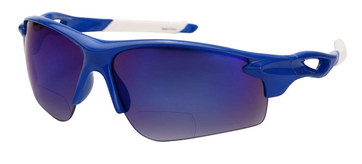 Polarized Lightweight Sport Wrap Bifocal Reading Sunglasses for Men & Women - The Athlete - Perfect for Running, Cycling, Golf & Outdoor Activities