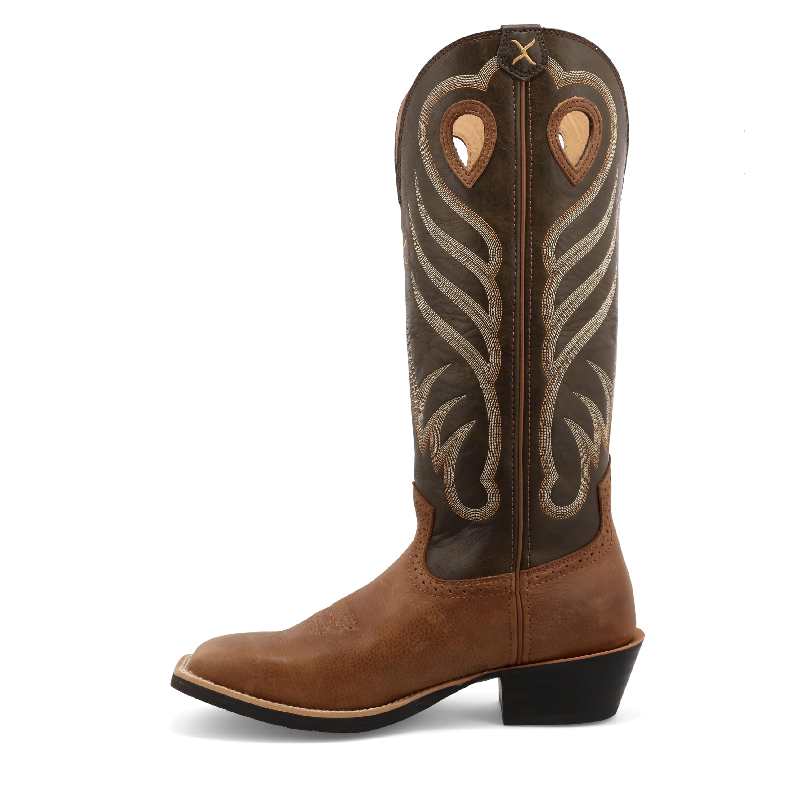 Twisted X Men's Buckaroo Boots - Comfortable Western Cowboy Boots for Men | Durable Leather Work Boots for Riding, Hiking & Outdoor Activities