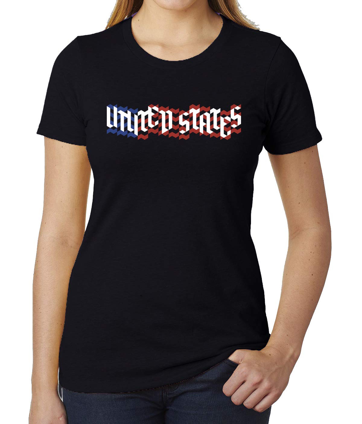 USA Flag T-Shirt for Women - Patriotic 4th of July Graphic Tee - Comfortable Cotton American Flag Shirt - Perfect for Independence Day Celebrations, BBQ Parties & Summer Outfits