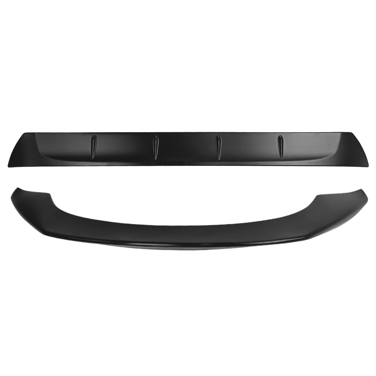 IKON MOTORSPORTS TRD Style Rear Spoiler & Roof Lip for 2020-2025 Toyota GR Supra MK5 (J29) - Unpainted Black ABS Trunk Spoiler & Rear Window Visor | Enhances Aerodynamics & Sporty Look for Street Racing & Car Shows