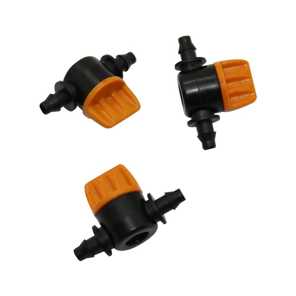5-Piece 4/7mm Miniature Hose Connectors - Barbed Slotted Water Valve Couplings for Homebrew, Garden Irrigation & DIY Watering Systems (Perfect for Drip Irrigation, Hydroponics & Small Hose Connections)