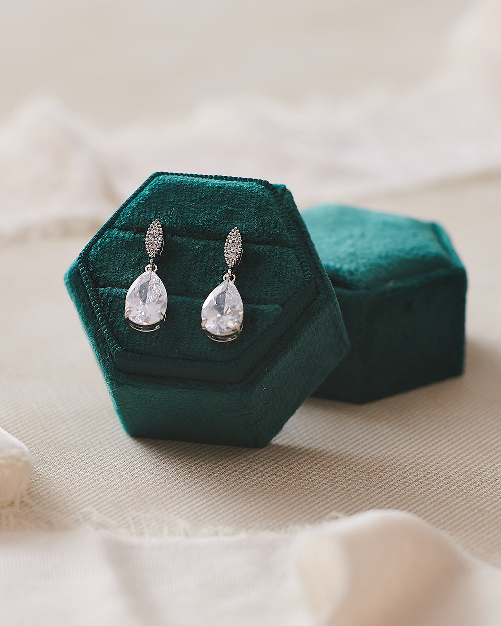 Callie CZ Stud Earrings for Women - Sparkling Cubic Zirconia Earrings for Everyday Wear & Special Occasions