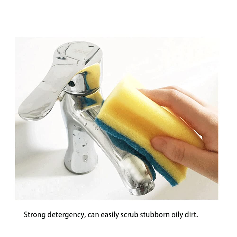 **12-Pack Heavy-Duty Kitchen Scouring Pads - Non-Scratch Dishwashing Sponges for Pots, Pans & Utensils - Durable Cleaning Sponge Blocks & Dish Cloths for Stain Removal & Deep Cleaning**    *(Perfect for Scrubbing Tough Grease, Burnt Food & Stains - Ideal for Home, Restaurant & Commercial Kitchen Use)*