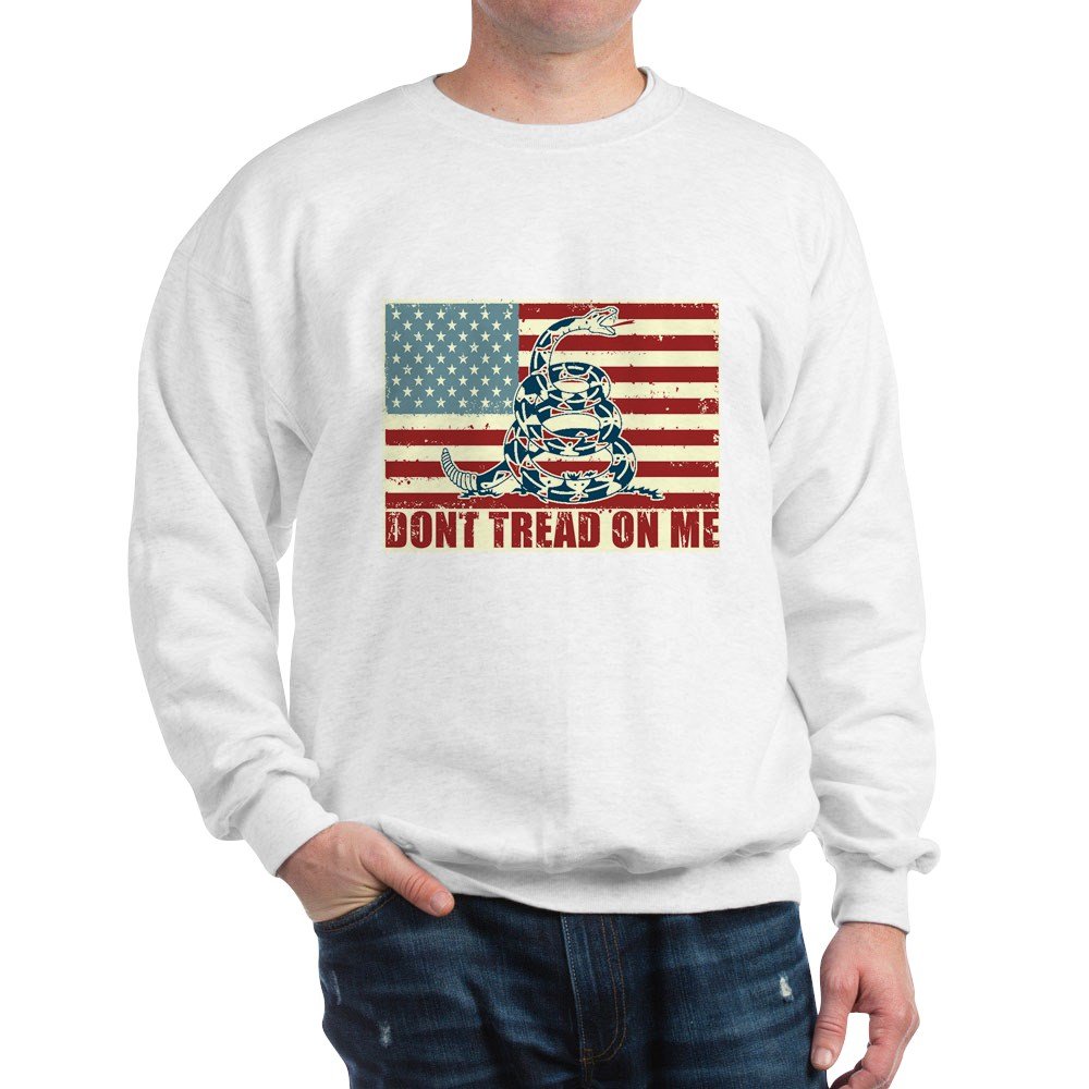 Don't Tread On Me Sweatshirt - Patriotic American Flag Pullover Hoodie for Men & Women | Perfect for Political Rallies, Independence Day & Outdoor Activities