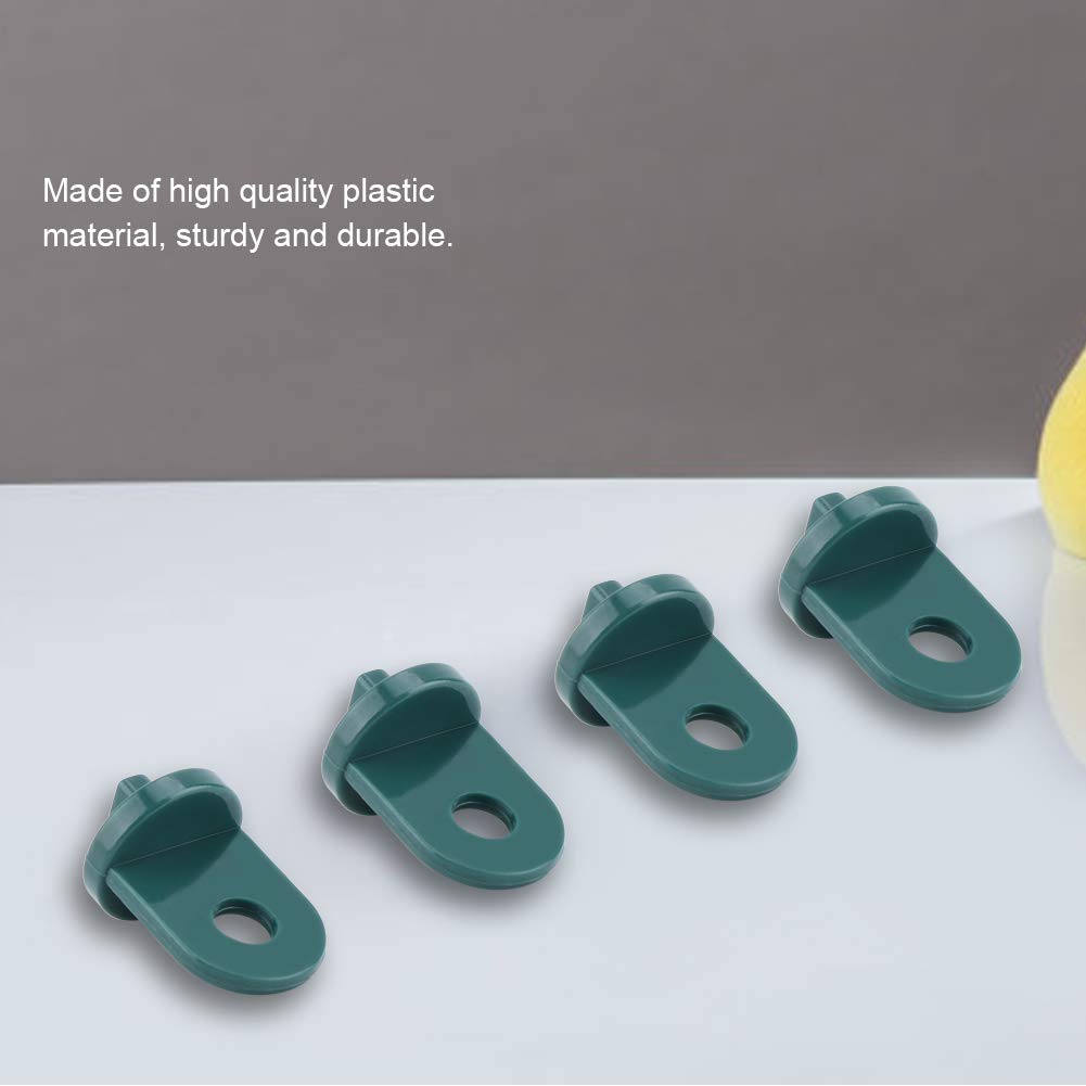 Tyenaza Plastic Greenhouse Hooks - Heavy Duty Plant Hanger Clips Set for Flowers, Vines & Pots | Durable Greenhouse Accessories & Hanging Tools (Green) | Perfect for Indoor/Outdoor Gardens, Greenhouses & Vertical Planting