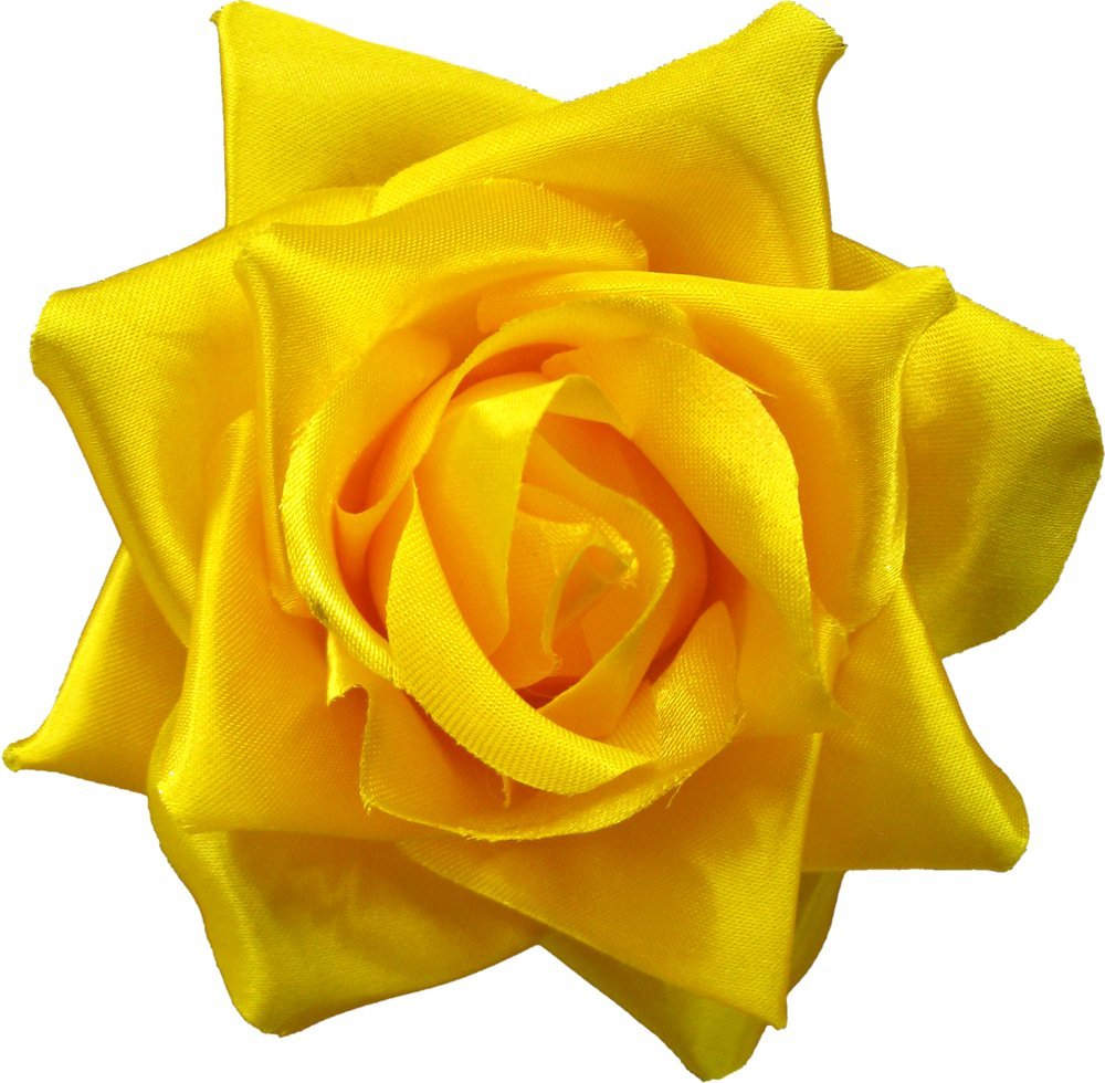 Yellow/Gold Rose Hair Clip by Sourpuss Clothing - Vintage Floral Hair Accessory for Women, Bridal, Cosplay & Everyday Style
