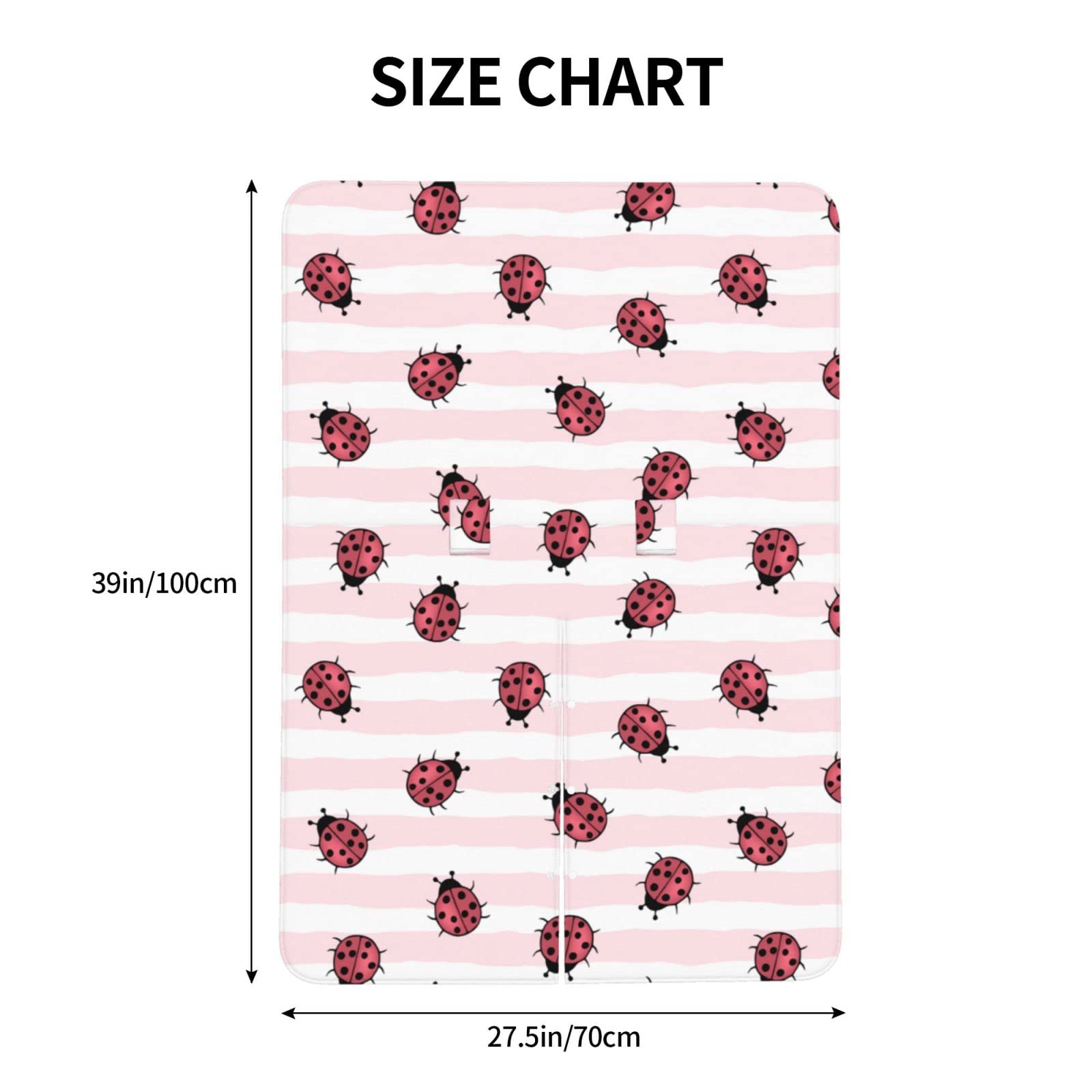KiuLoam Ladybug Stripe Baby Car Seat Canopy - Nursing Cover & Breastfeeding Scarf for Moms, Infant Car Seat Cover & Multi-Use Stroller Cover for Boys & Girls - Perfect for Travel, Shopping & Outdoor Activities