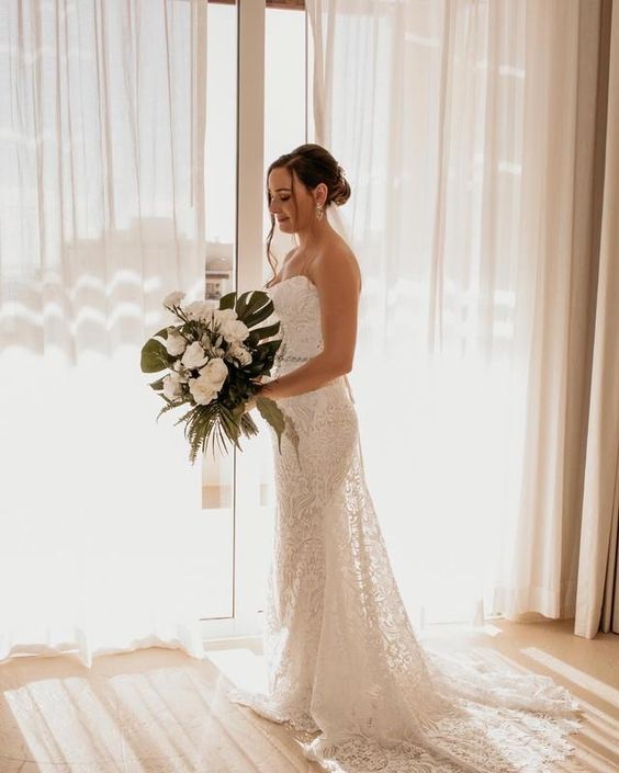 Willowby Yesenia Wedding Gown - Elegant Lace Bridal Dress for Bride, Perfect for Beach, Garden & Outdoor Ceremonies