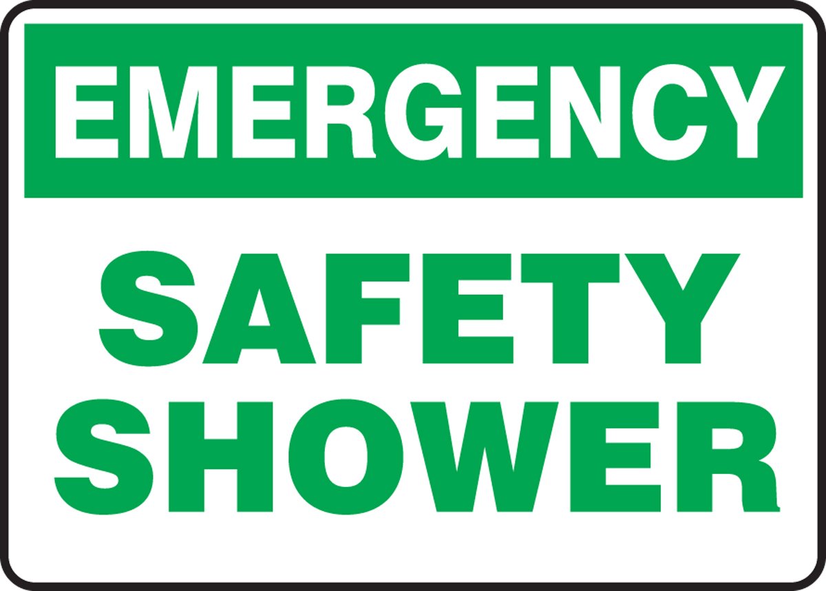 Emergency Safety Shower with Eye Wash Station - ANSI Compliant for Industrial & Laboratory Use - Ideal for Chemical Spills, First Aid & Workplace Safety