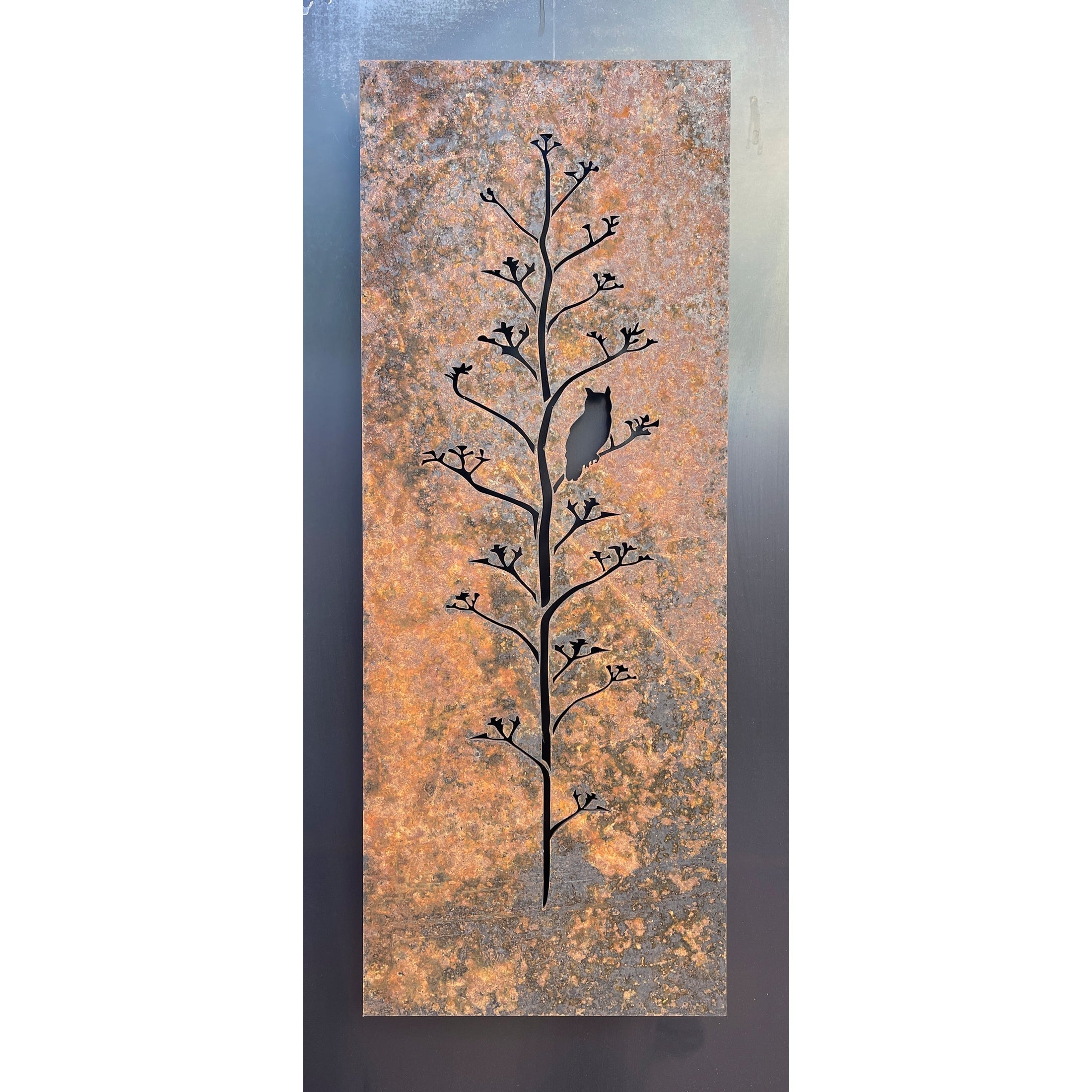 Owl Botanical Panel - Nature-Inspired Wall Art Decor for Home & Office - Perfect for Living Room, Bedroom, and Workspace Aesthetics