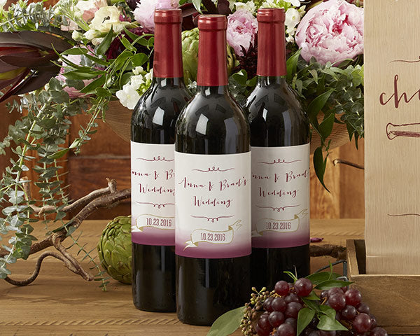 Custom Wine Bottle Labels for Personalized Gifts - Perfect for Weddings, Birthdays & Vineyard Events - Waterproof & Easy to Apply
