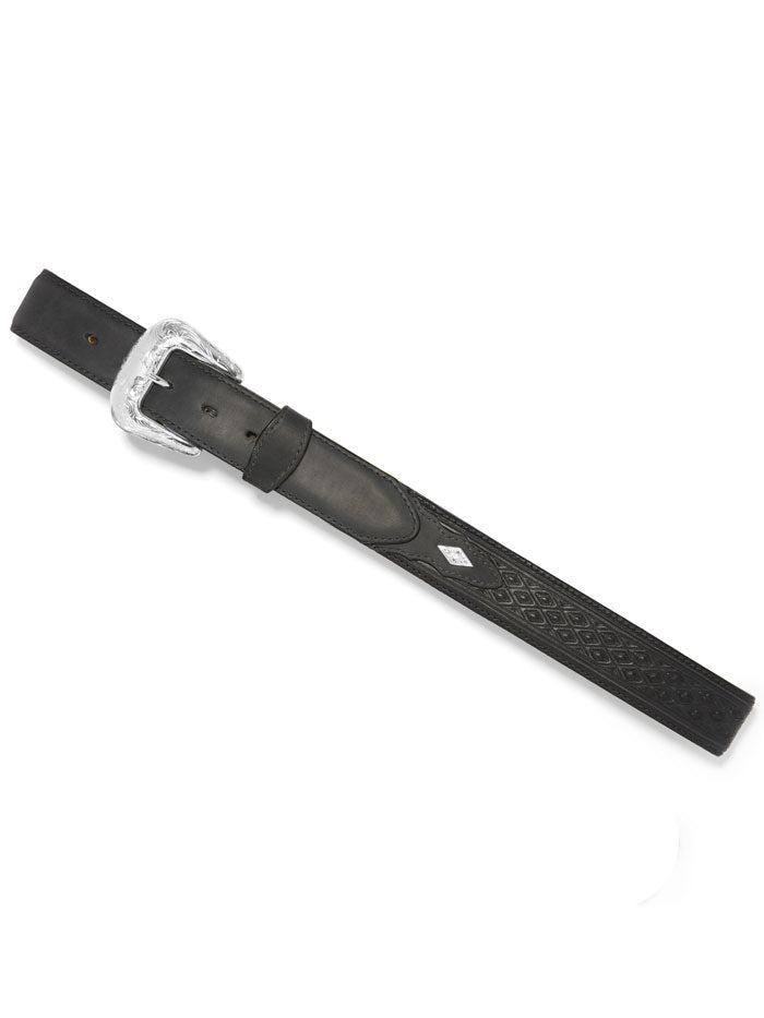 Justin C14183 Men's Diamond Ridge Belt - Black | Genuine Leather Dress Belt for Formal & Casual Wear | Perfect for Office, Wedding & Everyday Use