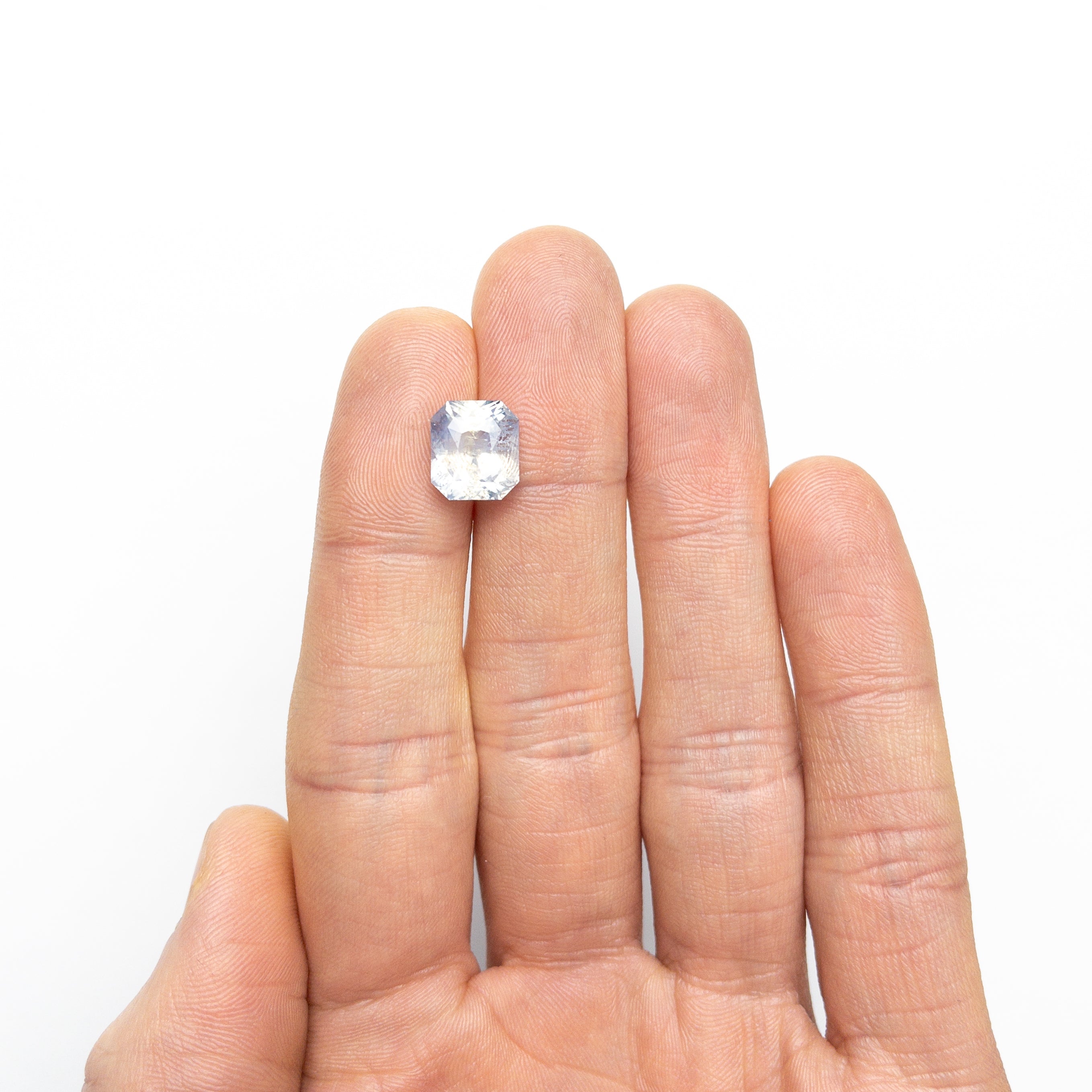 6.54ct Natural Blue Sapphire Gemstone - 10.32x9.16x7.03mm Cut Corner Rectangle Brilliant Cut for Jewelry Making, Engagement Rings & Fine Collections