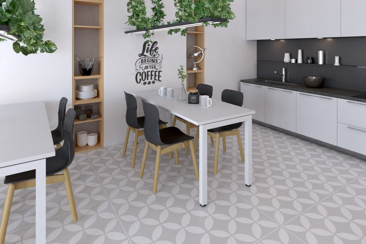 Quadro Square Legs Dining Table - 1000L x 600W Modern Kitchen Table for Small Spaces | Perfect for Apartments, Breakfast Nooks & Compact Dining Areas