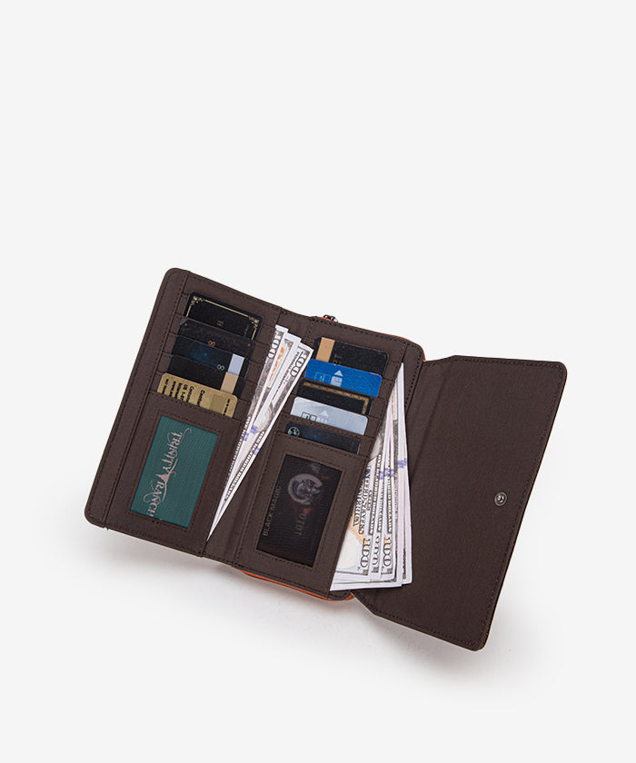 Trinity Ranch Genuine Leather Tooled Wallet for Men - Western Style Bifold Wallet with RFID Protection - Perfect for Cowboy Boots, Rodeo & Everyday Use