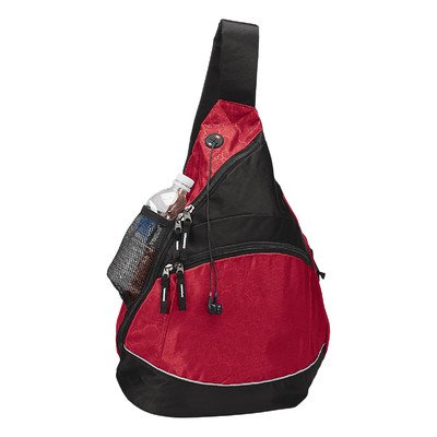Monsoon Sling Backpack - Stylish Red Crossbody Bag for Men & Women | Perfect for Travel, Hiking, and Everyday Use