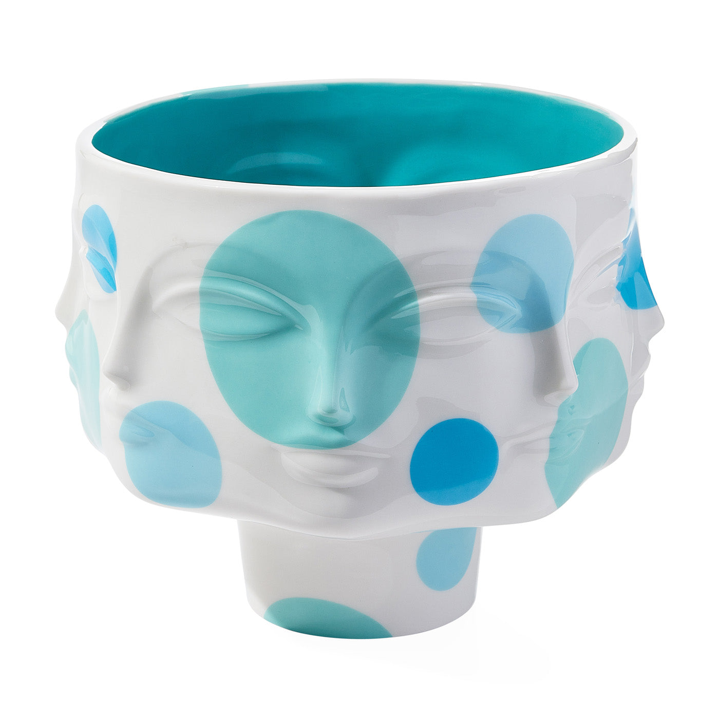 L'Pop Dora Maar Pedestal Bowl - Modern Ceramic Fruit Serving Bowl for Kitchen & Dining Room Decor - Perfect for Displaying Fruits, Snacks or as Centerpiece
