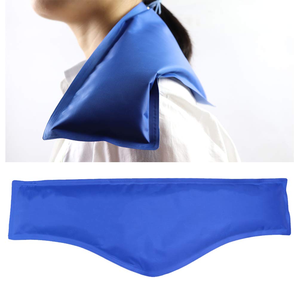 Reusable Shoulder Ice Pack Hot & Cold Therapy Wrap - Flexible Gel Ice Pack for Neck & Shoulder Pain Relief - Physical Therapy Cold Compress for Injuries, Post-Surgery Recovery (Blue) | Perfect for Sports Injuries, Arthritis, Muscle Soreness & Daily Pain Management