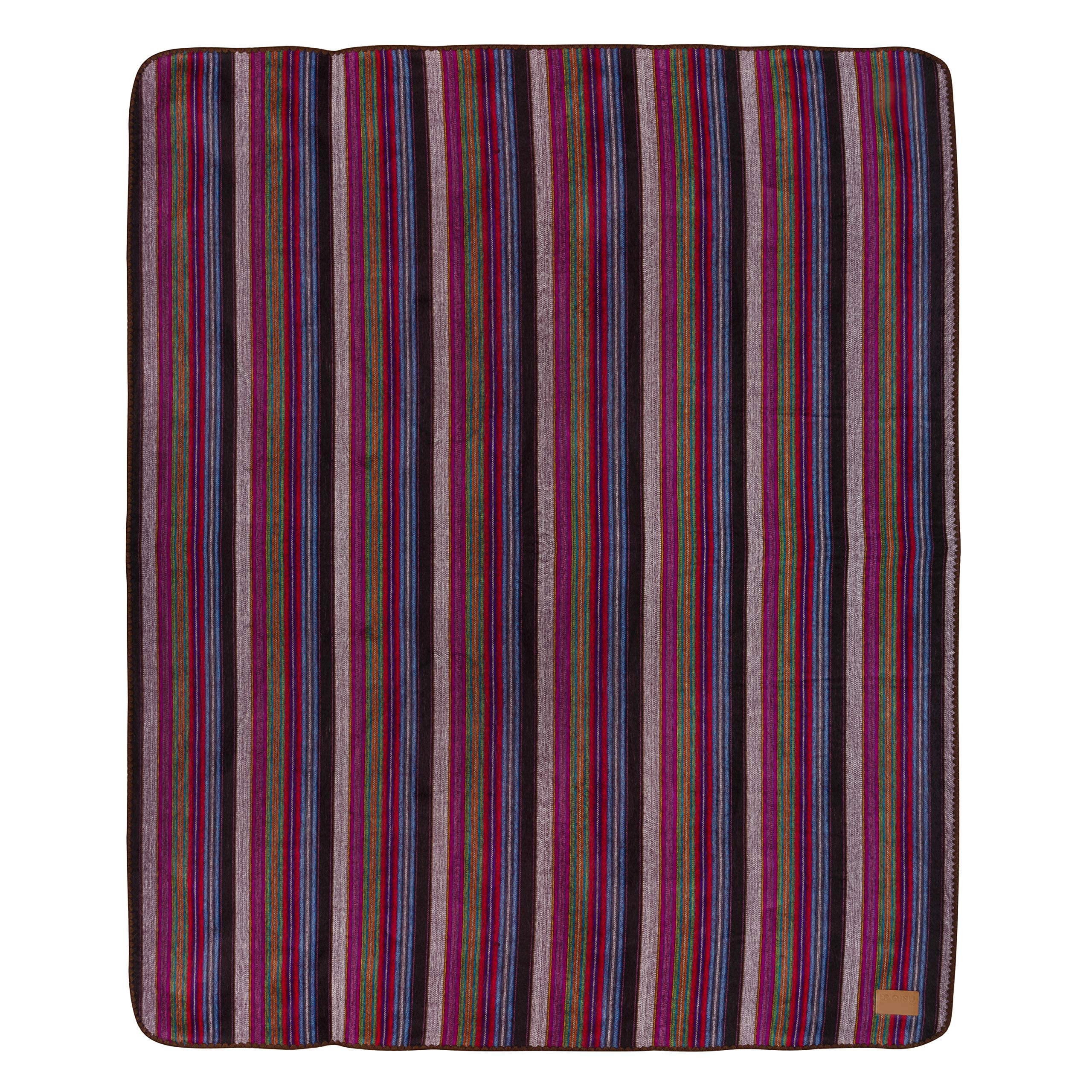 Premium Alpaca Wool Blanket Throw - 85