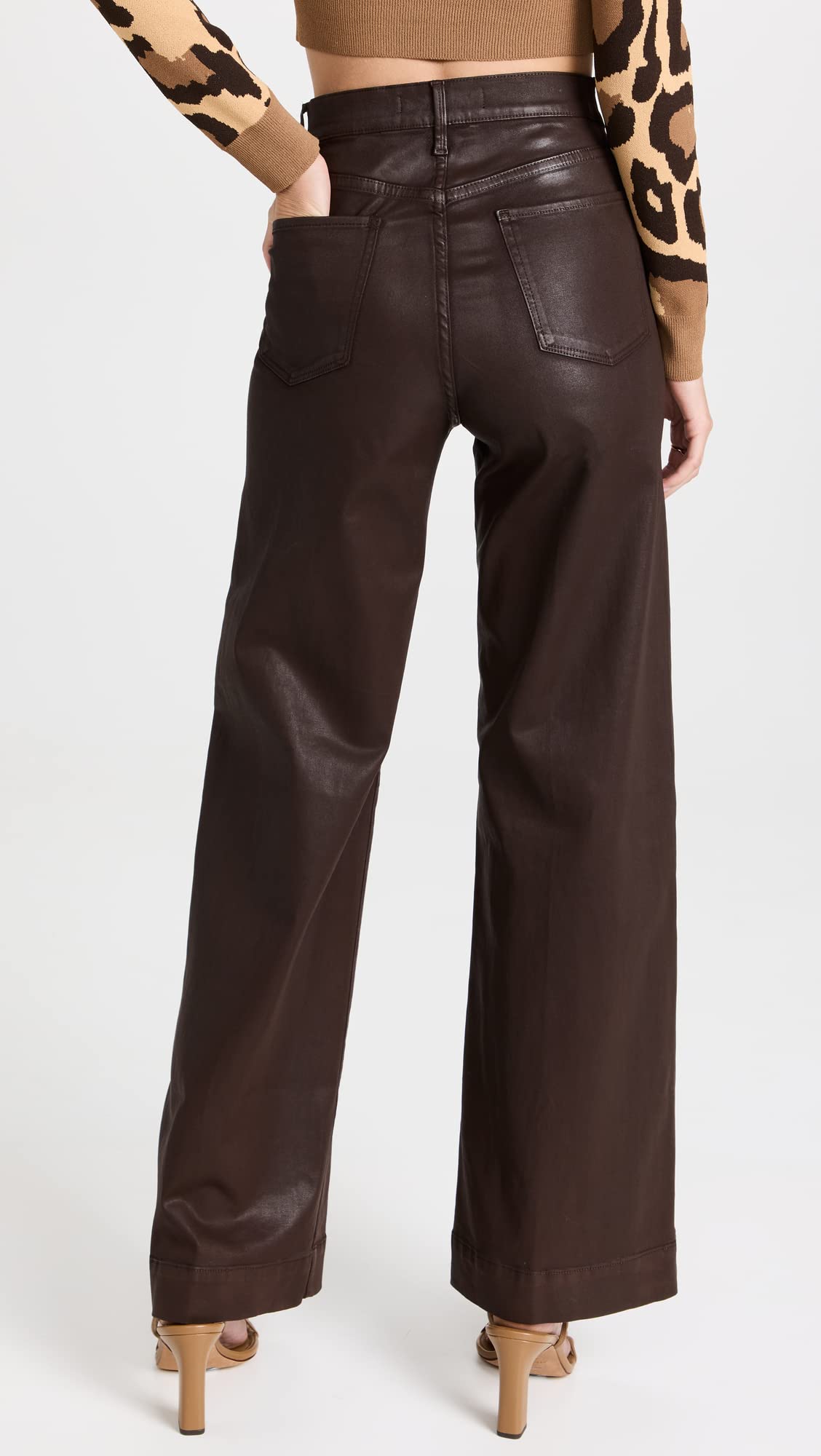 Joe's Jeans Women's The Mia Coated Wide Leg Jeans - High Waist Stretch Denim Pants for Casual & Office Wear | Perfect for Date Night, Work & Weekend Outfits