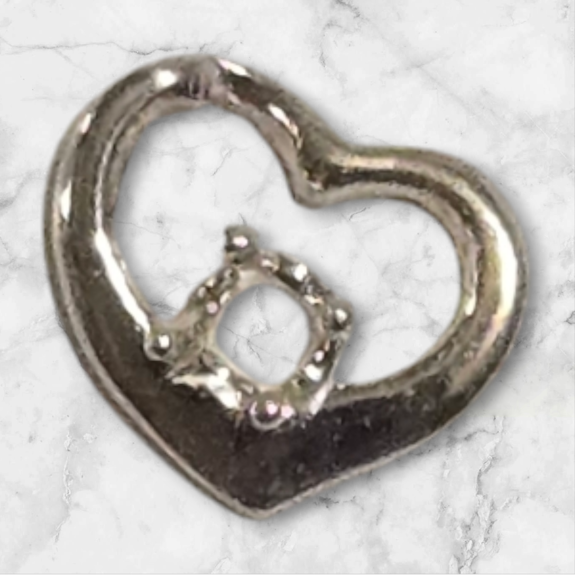 Solid Sterling Silver or 14K White/Yellow Gold 2-3mm Round Weeping Heart Pendant - Handcrafted in USA - Perfect for Necklaces, Bracelets & Gift Giving