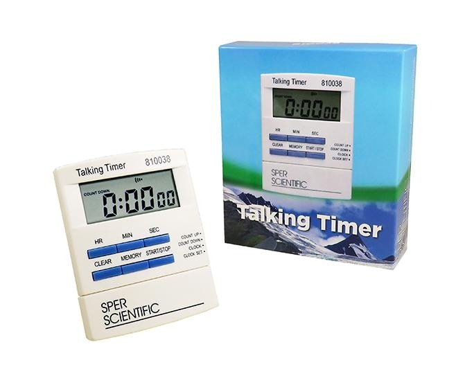 Talking Timer - Digital Countdown Timer with Voice Alarm for Kitchen, Classroom, Fitness & Study | Perfect for Cooking, Workouts, Exams & Time Management