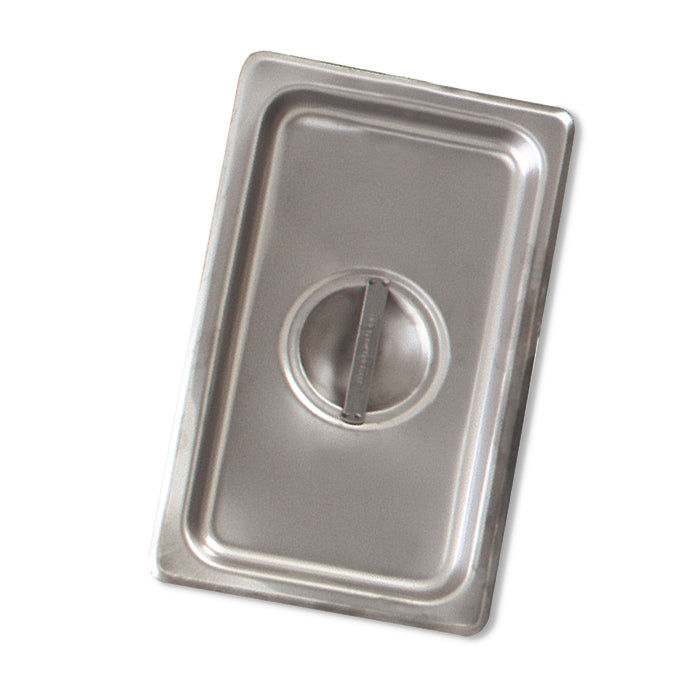 Stainless Steel Browne 1/2 Size Steam Pan Cover - Durable Lid for Commercial Kitchen, Food Service, and Catering Use