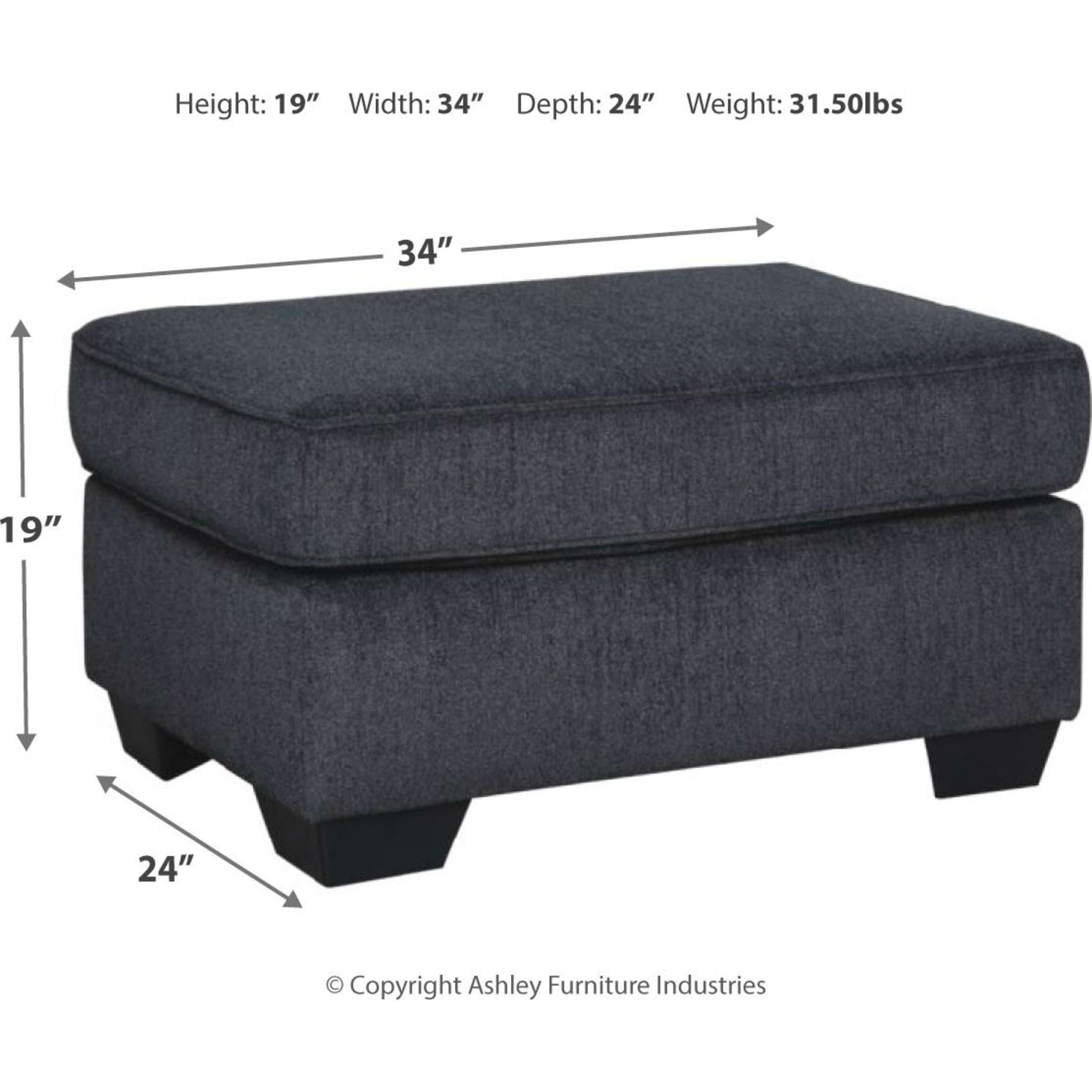 Altari Ottoman - Modern Storage Ottoman with Lift Top, Soft Upholstered Seat for Living Room, Bedroom, or Entryway - Perfect for Extra Seating & Hidden Storage