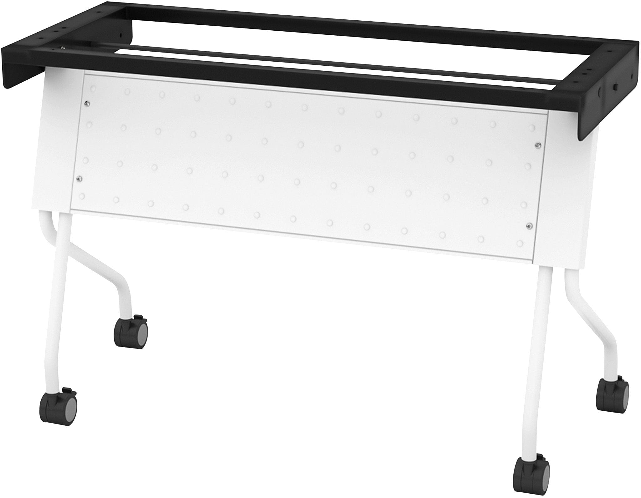 Office Star 842FM Training Table Frame with Modesty Top - Durable & Adjustable Height for Office Meetings, Classrooms & Training Sessions