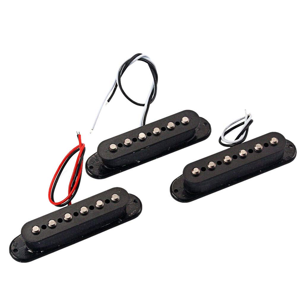 6pcs Alnico V Single Coil Pickup Set - SSS Pickups for ST Electric Guitars - Perfect for Blues, Rock & Vintage Tone Upgrades