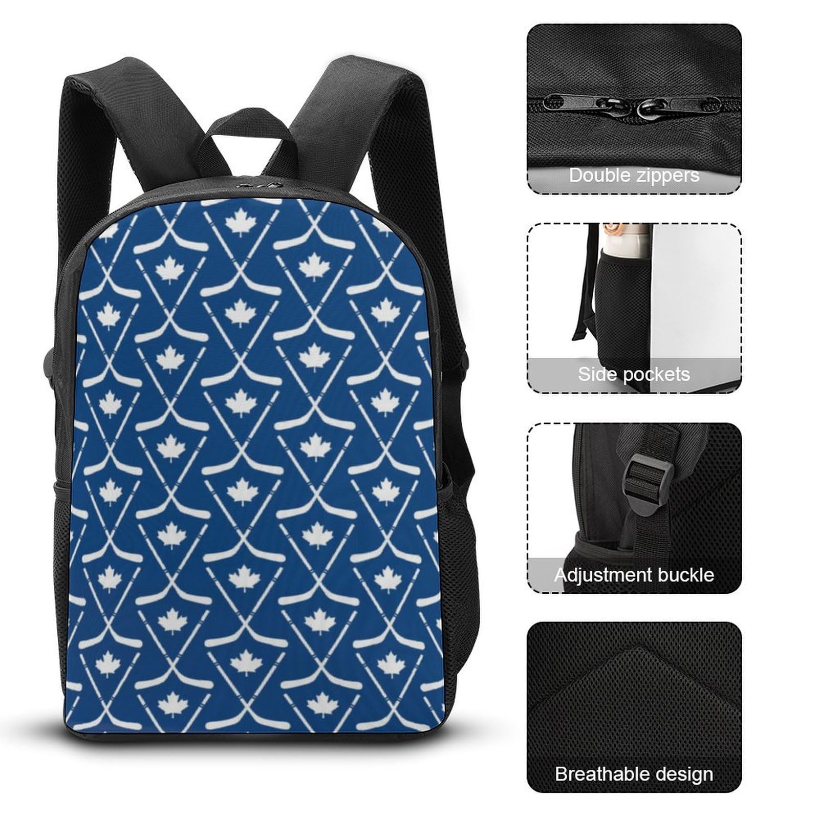 Toronto Fashion Backpack - DIY Customizable Casual Lightweight Laptop Backpack for School, Work & Travel | Water-Resistant & Durable Design
