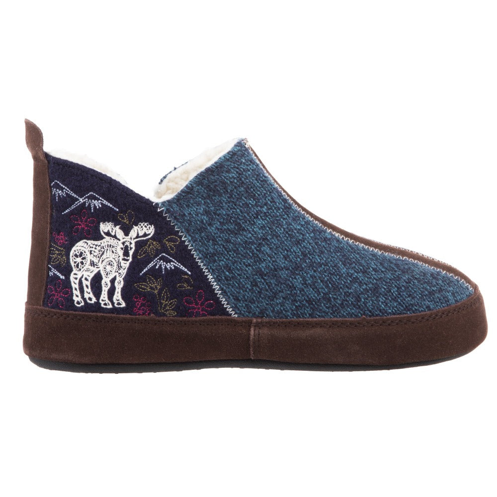 Women's Comfortable Forest Bootie Ankle Height Slippers with Cloud Cushion® - Cozy Indoor/Outdoor House Shoes for Winter, Lounge & Casual Wear