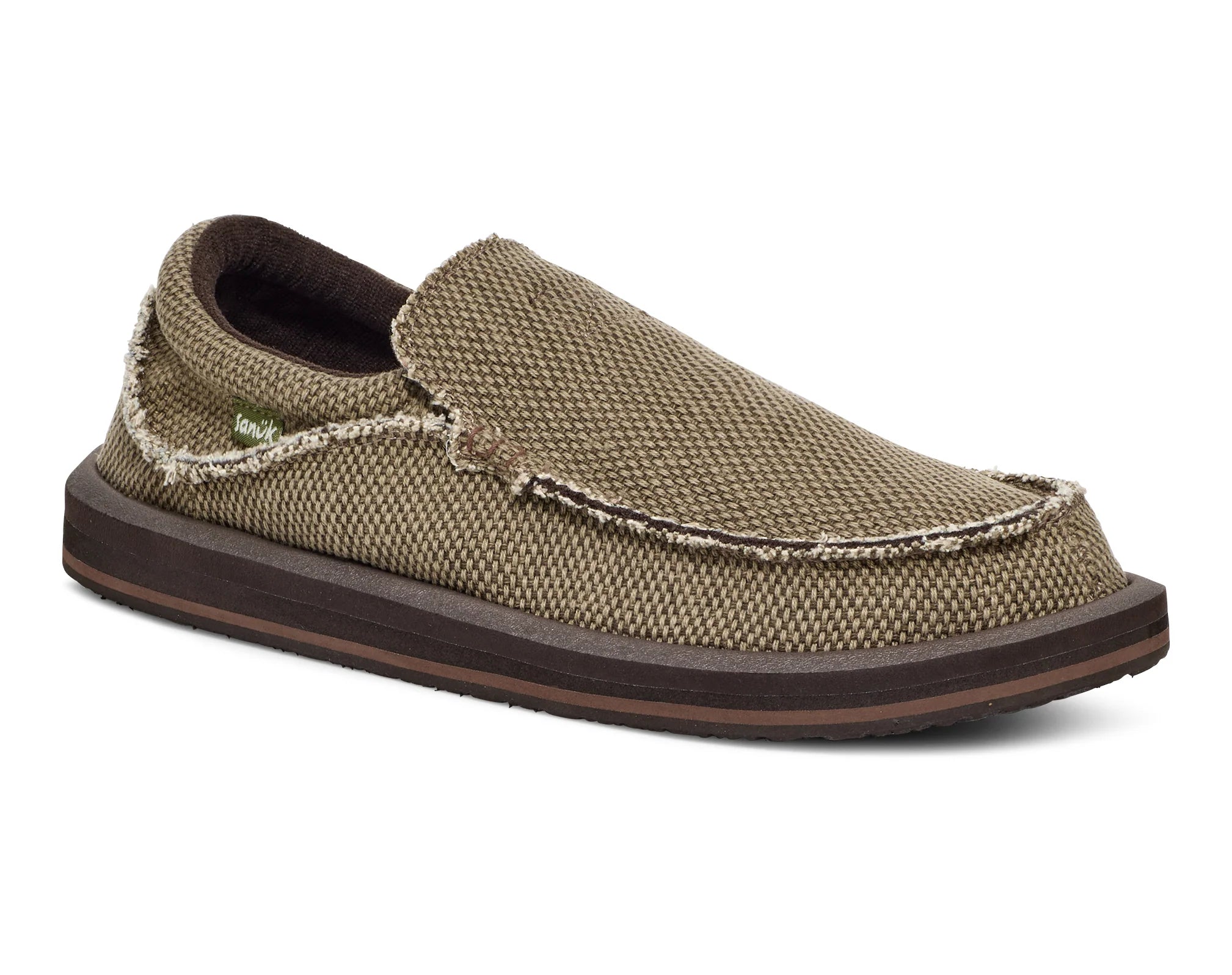 Sanuk Chiba Brown Men's Slip-On Shoes - Comfortable & Stylish Casual Footwear for Walking, Travel, and Outdoor Activities