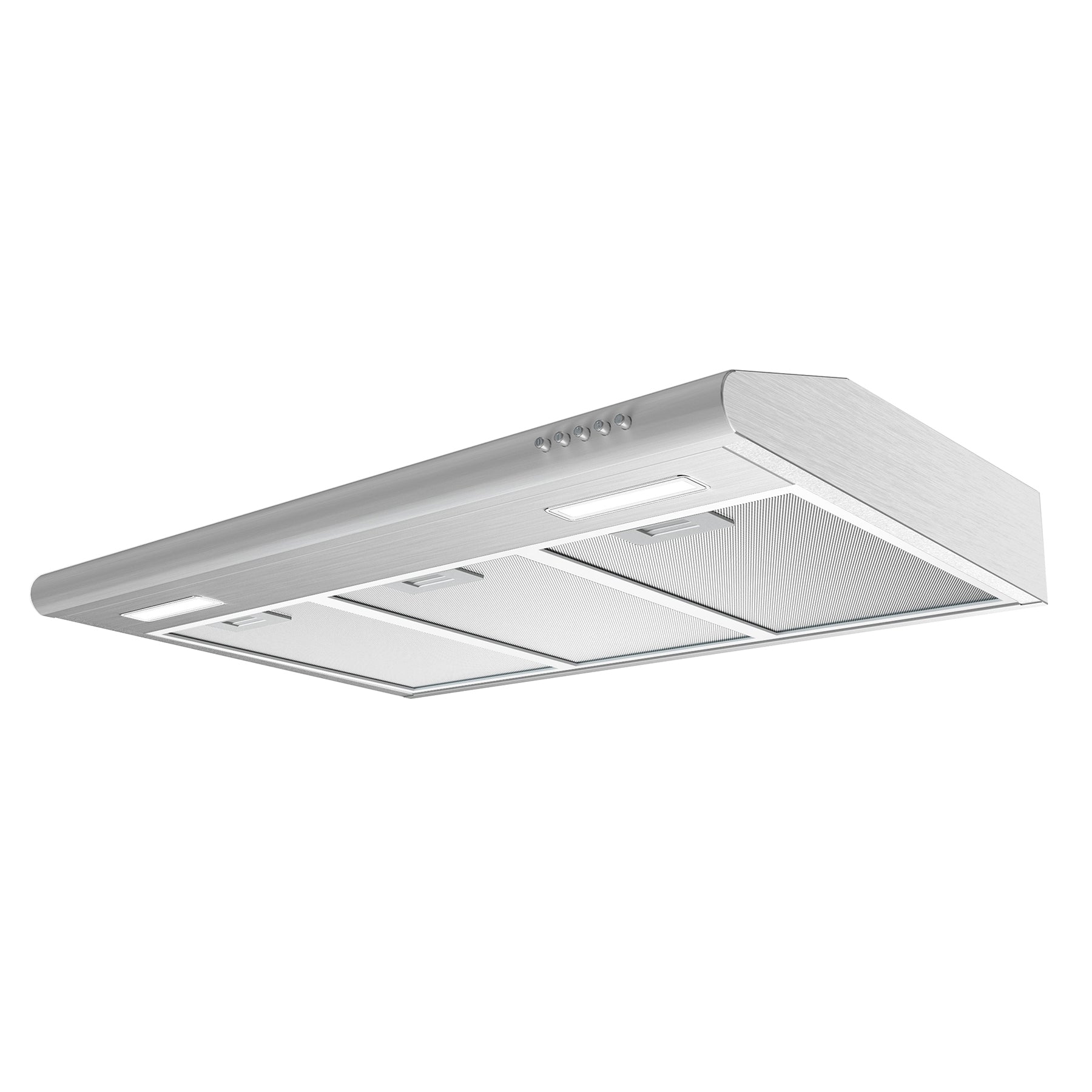 CIARRA 30 Inch Under Cabinet Range Hood Ventless - Stainless Steel Kitchen Exhaust Fan with LED Lights for Smoke & Odor Removal - Perfect for Small to Medium Kitchens (Model CAS75918B OW)